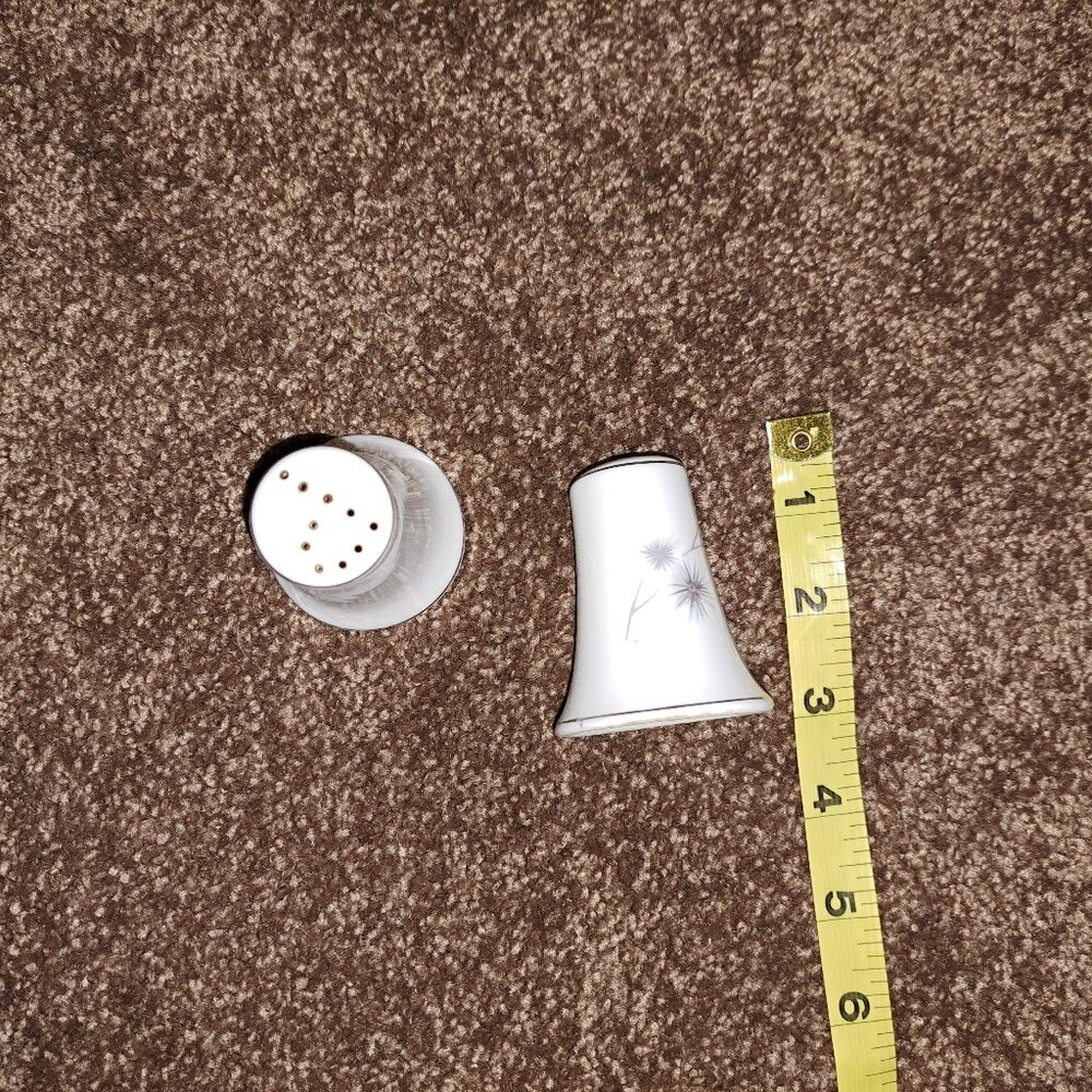 Vintage Creative Fine China Platinum Starburst Salt&Pepper Shakers from Japan. - Picture 4 of 6